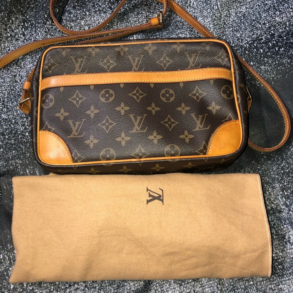 Louis Vuitton trocadero 27 pm vintage brown